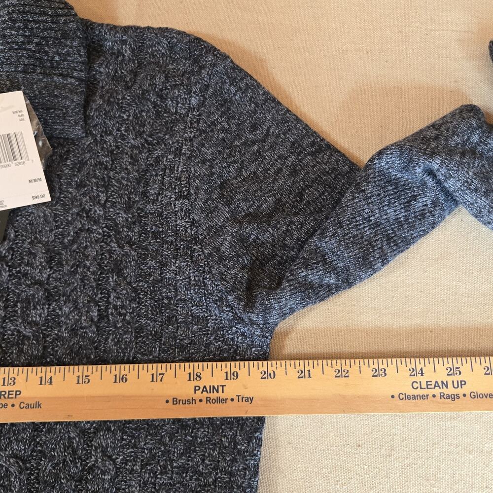 NWT Buffalo David Bitton Watcher Sweater Blue Cabincore Gorpcore Mens Size M - Picture 7 of 14